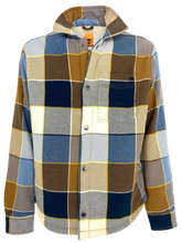 Carica l&#39;immagine nel visualizzatore di Gallery, CAMICIA UOMO BEIGE/AZZURRA FANTASIA CHECK
