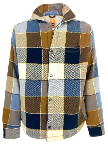 CAMICIA UOMO BEIGE/AZZURRA FANTASIA CHECK