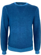 Carica l&#39;immagine nel visualizzatore di Gallery, PULLOVER UOMO AZZURRO GIROCOLLO
