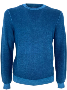 PULLOVER UOMO AZZURRO GIROCOLLO