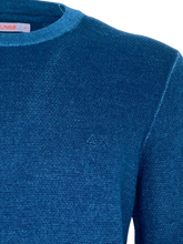 Carica l&#39;immagine nel visualizzatore di Gallery, PULLOVER UOMO AZZURRO GIROCOLLO
