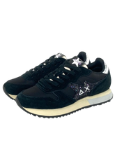 Carica l&#39;immagine nel visualizzatore di Gallery, SNEAKERS DONNA NERE Z44210 STARGIRL GLITTER LOGO
