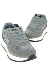 Carica l&#39;immagine nel visualizzatore di Gallery, SNEAKERS DONNA GRIGIE Z44204 ALLY GLITTER TEXTILE
