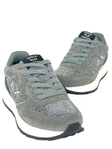 SNEAKERS DONNA GRIGIE Z44204 ALLY GLITTER TEXTILE