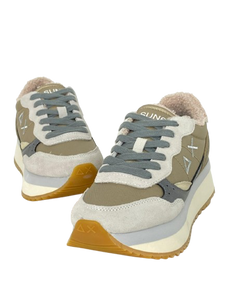 SNEAKERS DONNA BEIGE/MARRONI Z44213