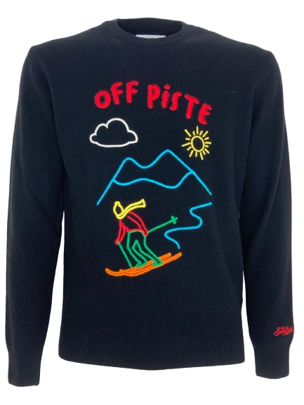 PULLOVER UOMO BLU OFF PISTE