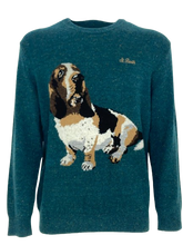 Carica l&#39;immagine nel visualizzatore di Gallery, PULLOVER UOMO VERDE CON STAMPA
