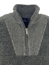 Carica l&#39;immagine nel visualizzatore di Gallery, PULLOVER UOMO GRIGIO CON CERNIERA
