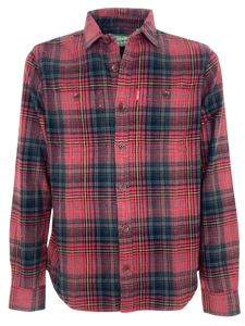 CAMICIA UOMO ROSSA FANTASIA CHECK