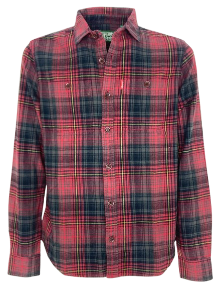 CAMICIA UOMO ROSSA FANTASIA CHECK