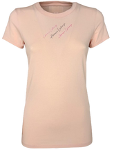 Carica l&#39;immagine nel visualizzatore di Gallery, T-SHIRT DONNA ROSA CON LOGO FRONTALE
