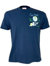 Carica l&#39;immagine nel visualizzatore di Gallery, T-SHIRT UOMO BLU GIN TONIC

