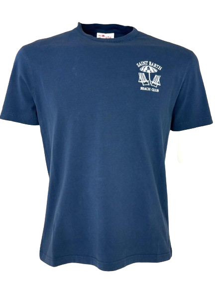 T-SHIRT UOMO BLU BEACH CLUB