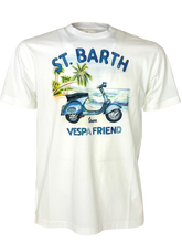 Carica l&#39;immagine nel visualizzatore di Gallery, T-SHIRT UOMO BIANCA VESPA FRIEND
