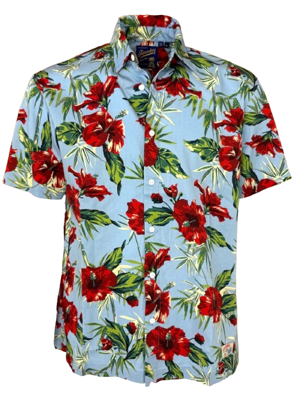 CAMICIA UOMO MANICHE CORTE FANTASIA FLORALE