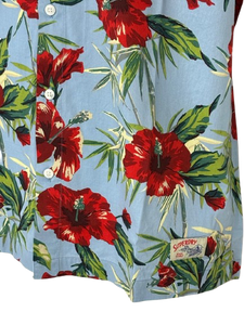 CAMICIA UOMO MANICHE CORTE FANTASIA FLORALE