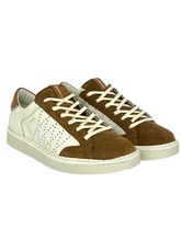 Carica l&#39;immagine nel visualizzatore di Gallery, SCARPE UOMO BIANCHE/MARRONI M022 0134
