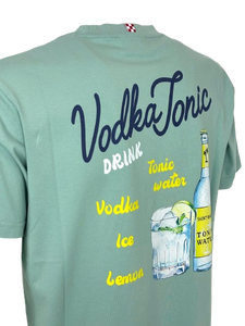 TSHIRT UOMO VERDE VODKA TONIC