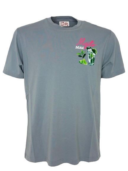 T-SHIRT UOMO GRIGIA MOJITO DRINK