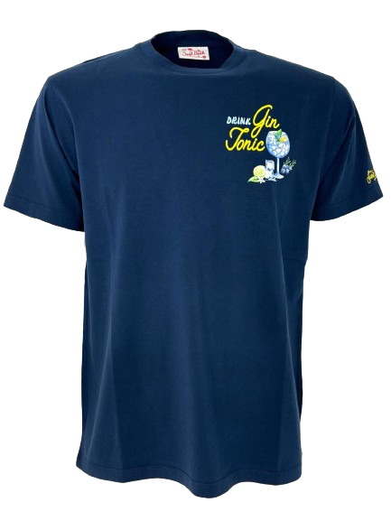 TSHIRT UOMO BLU GIN TONIC