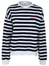 Carica l&#39;immagine nel visualizzatore di Gallery, MAGLIA DONNA A RIGHE BIANCO/NERA
