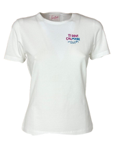 Carica l&#39;immagine nel visualizzatore di Gallery, T-SHIRT DONNA BIANCA TI DEVI CALMARE
