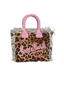 BORSA MINI CANVAS LEOPARDATA