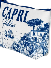 Carica l&#39;immagine nel visualizzatore di Gallery, POCHETTE NEOPRENE BIANCA/BLU CAPRI
