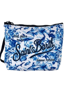 POCHETTE NEOPRENE BIANCA/BLU FANTASIA SQUALI