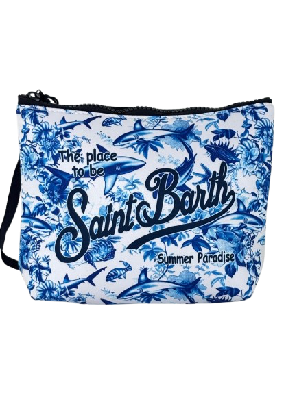 POCHETTE NEOPRENE BIANCA/BLU FANTASIA SQUALI