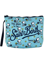 Carica l&#39;immagine nel visualizzatore di Gallery, POCHETTE NEOPRENE AZZURRA SNOOPY TENNIS TEAM
