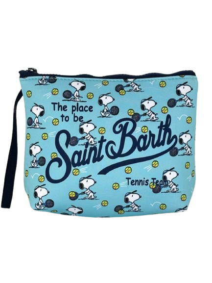 POCHETTE NEOPRENE AZZURRA SNOOPY TENNIS TEAM