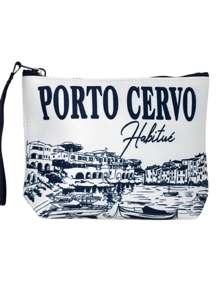 POCHETTE NEOPRENE BIANCA/BLU PORTO CERVO