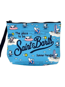 POCHETTE NEOPRENE AZZURRA SNOOPY SUMMER PARADISE