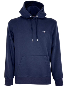 FELPA UOMO BLU CON CAPPUCCIO