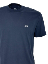 Carica l&#39;immagine nel visualizzatore di Gallery, T-SHIRT UOMO BLU CON LOGO FRONTALE
