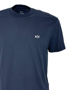 T-SHIRT UOMO BLU CON LOGO FRONTALE