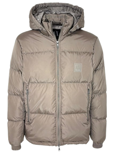 GIUBBINO UOMO BEIGE CON CAPPUCCIO