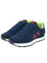 Carica l&#39;immagine nel visualizzatore di Gallery, SNEAKERS BLU SCURO Z45102 TOM FLUO
