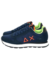 Carica l&#39;immagine nel visualizzatore di Gallery, SNEAKERS BLU SCURO Z45102 TOM FLUO
