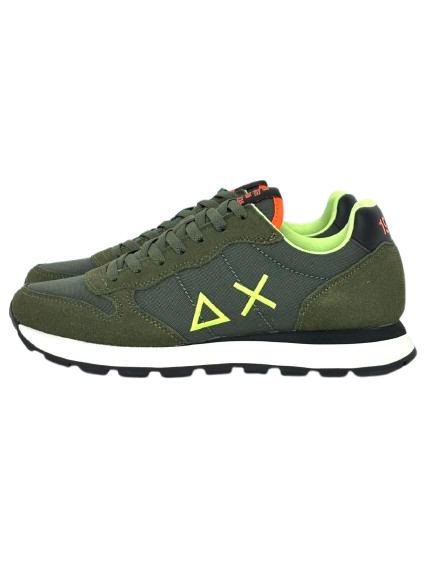 SNEAKERS VERDE MILITARE Z45102 TOM FLUO