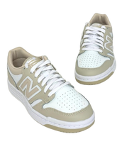 Carica l&#39;immagine nel visualizzatore di Gallery, SNEAKERS DONNA BEIGE/BIANCHE BB480LBB
