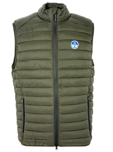 GILET UOMO VERDE MILITARE