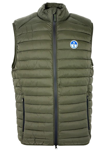 GILET UOMO VERDE MILITARE
