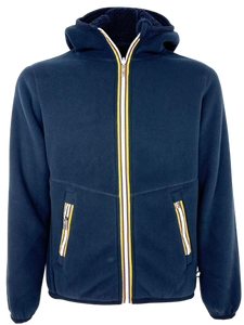 GIUBBINO UOMO TEDDY BLU CON CAPPUCCIO