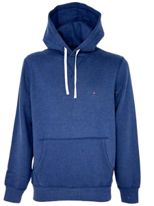FELPA UOMO BLU CON CAPPUCCIO