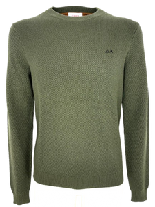 PULLOVER UOMO VERDE MILITARE