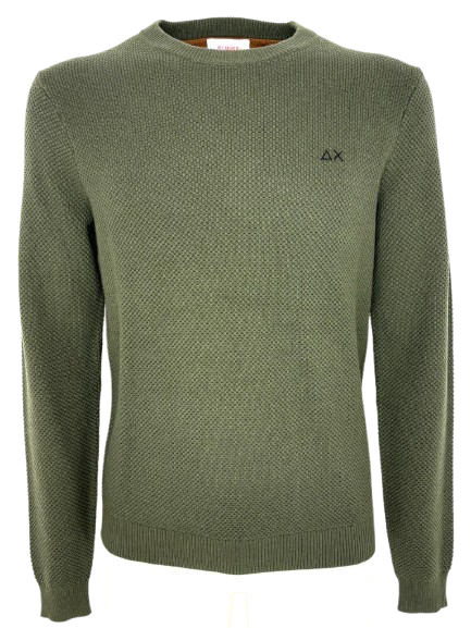 PULLOVER UOMO VERDE MILITARE