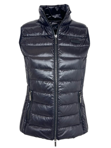 GILET DONNA NERO GIROCOLLO