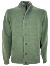 Carica l&#39;immagine nel visualizzatore di Gallery, PULLOVER UOMO VERDE 100% LANA
